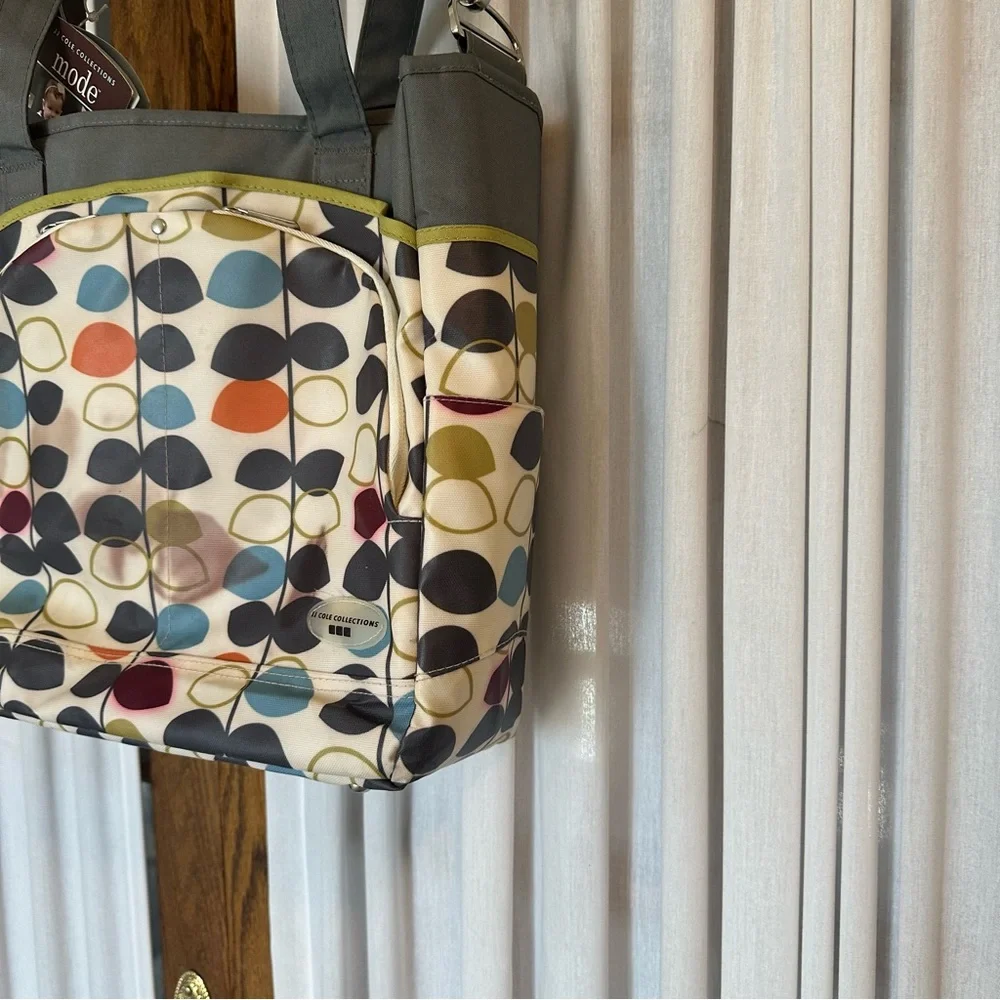 JJ Cole Collections Mode Mixed Leaf Diaper Tote Bag
